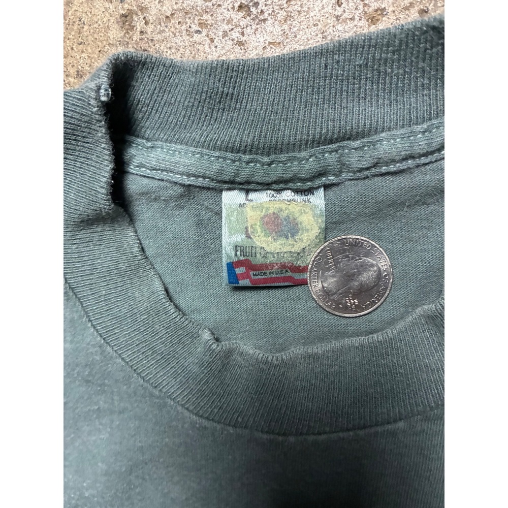 Vintage Fruit of the Loom Boulder Colorado Single Stitch T-Shirt Teal Large - Picture 5 of 7